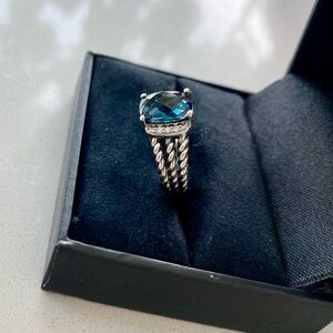 David Yurman Blue Topaz Ring